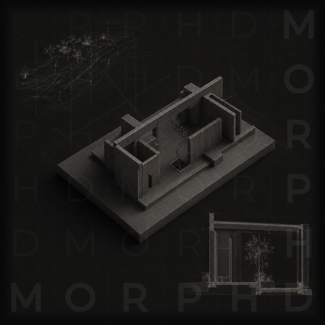 The morphd studio represented as a disciplined six-by-six framework for research and authorship