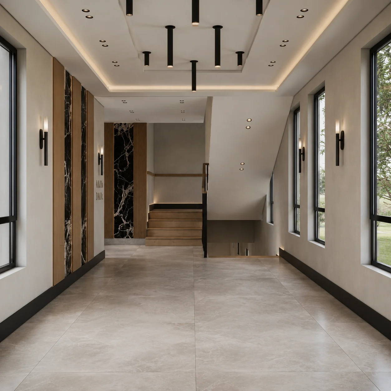 Main office corridor at 28 Merriewold