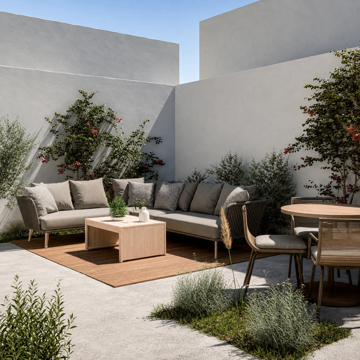 Backyard seating and landscape proposal