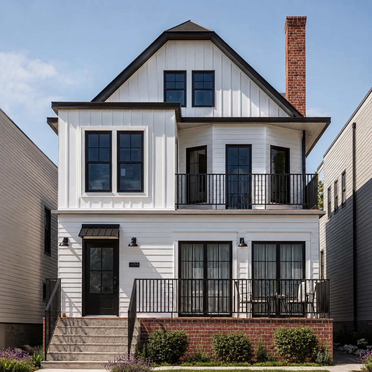Second front façade view for JSH Private House