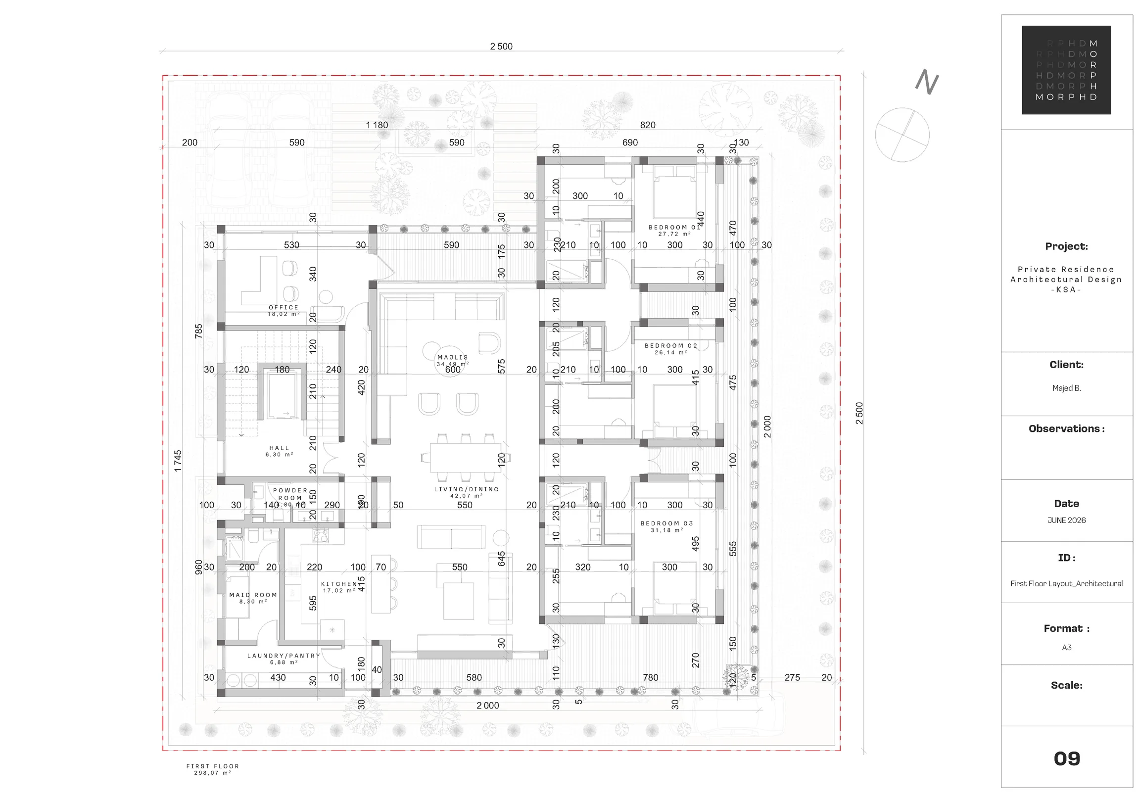 First-floor architectural plan