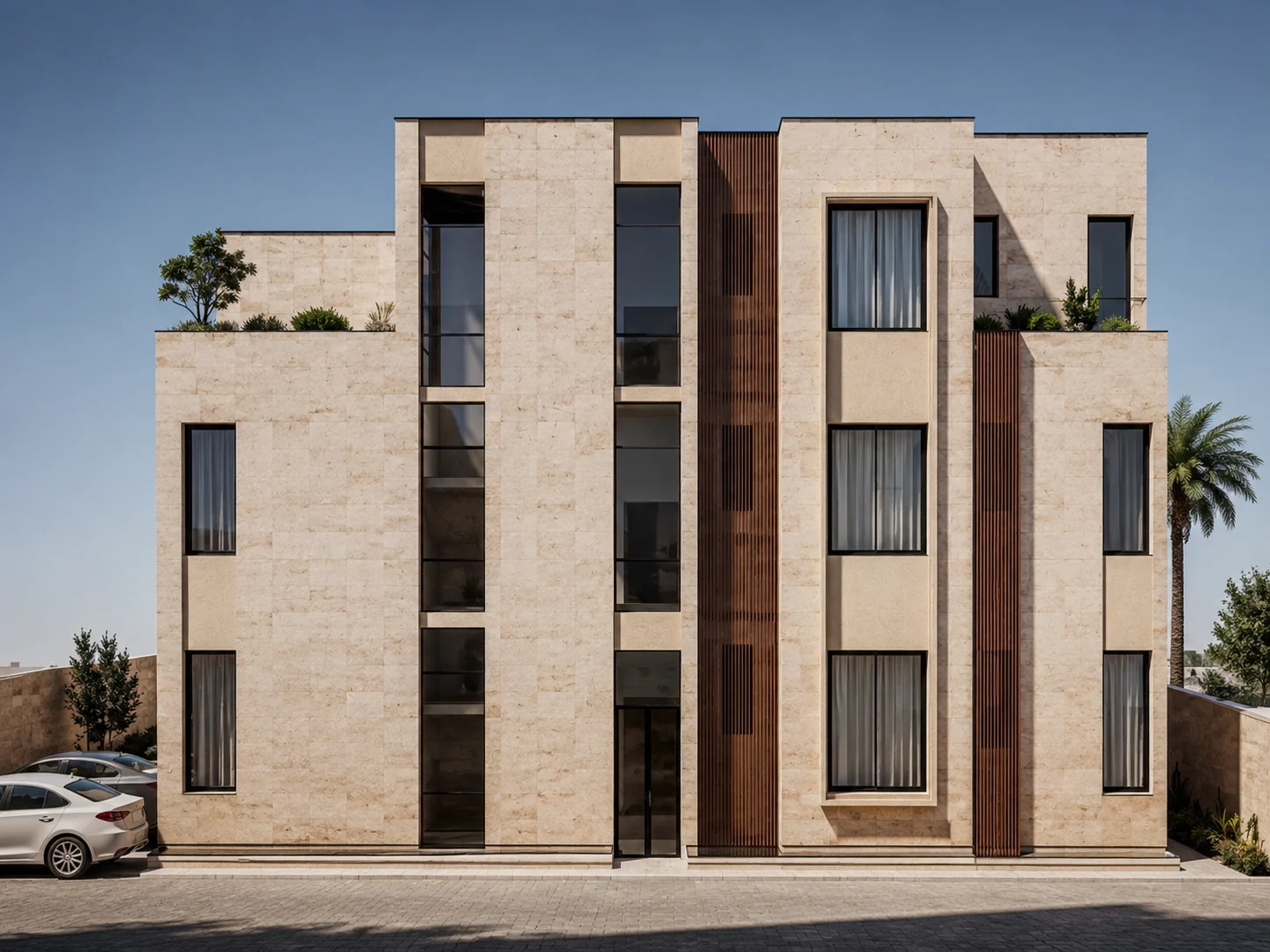 Service facade — MJPH Private Residence