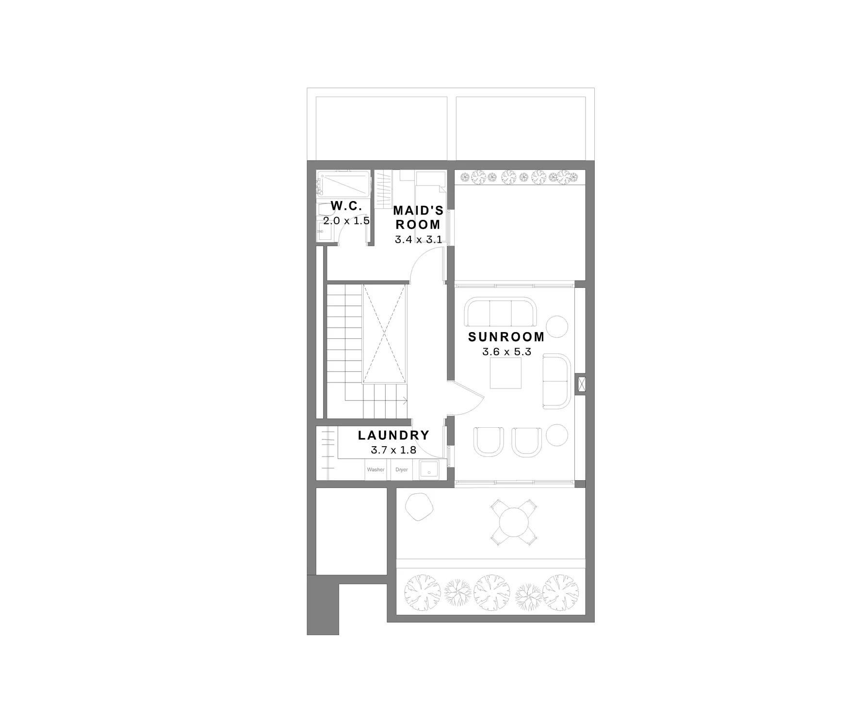 Upper-floor layout