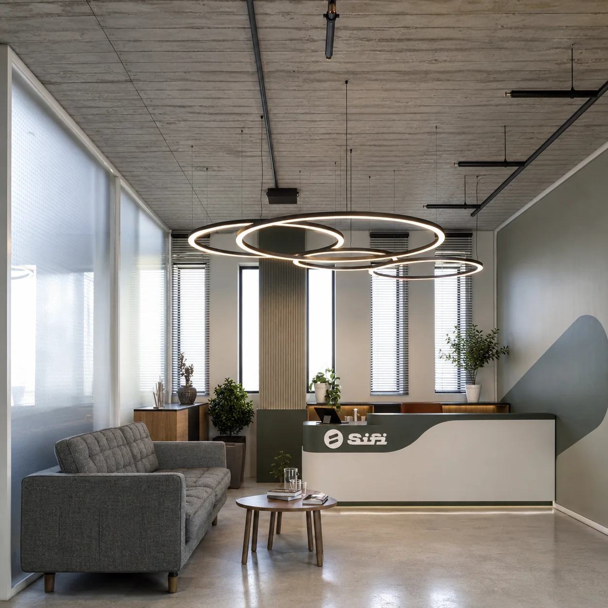SIFI reception desk and waiting area