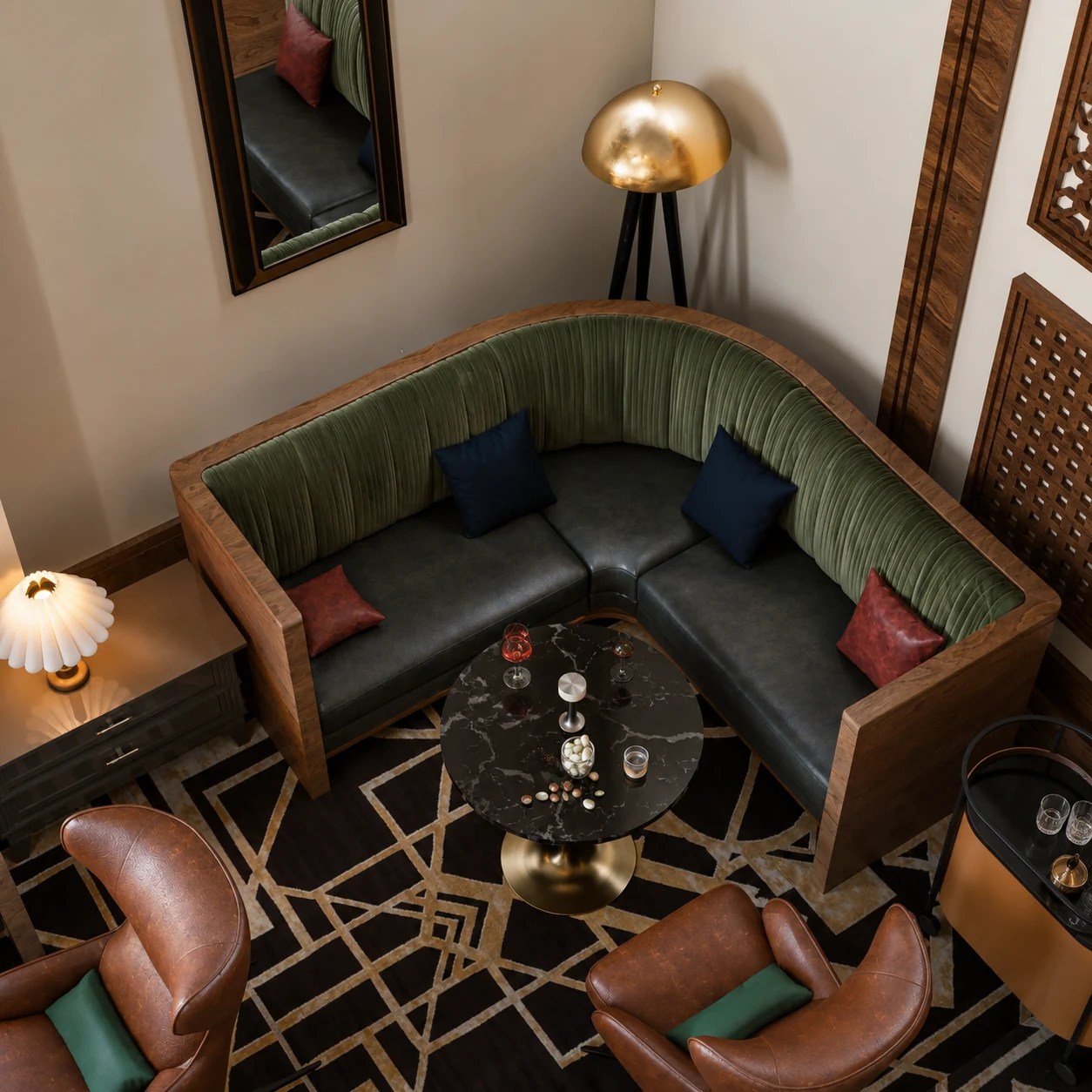Banquette seating — St. Regis Lounge & Bar